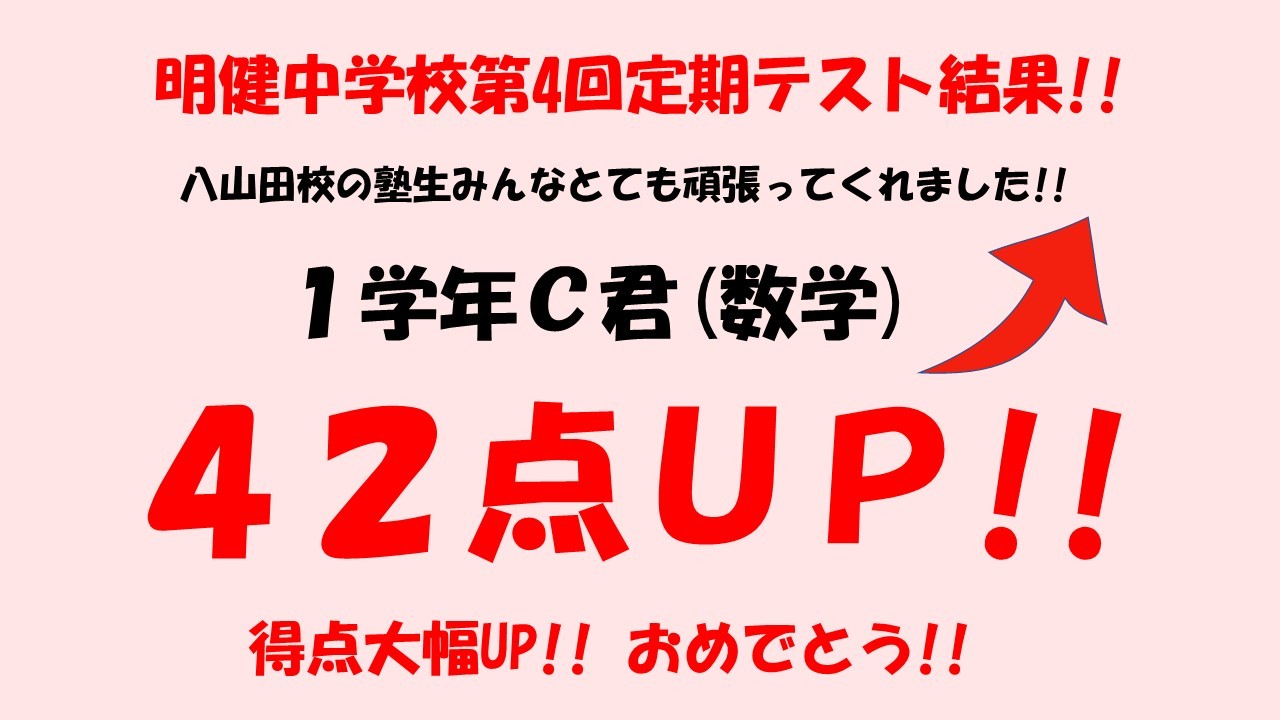 齋藤先生のおかげで大幅得点アップが出来ました。