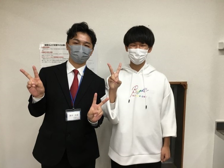 自分の苦手な問題をトライで理解できるまで教えてもらい、苦手教科の克服ができ、徳山高校に合格できました。