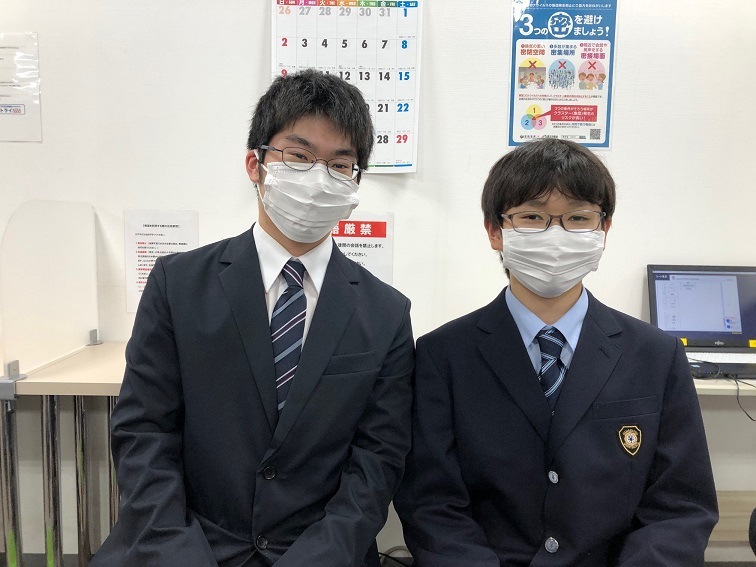 先生達や教室長のサポートにより頑張れました。そして、数学、理科の苦手分野を克服し、浜松市立高校に合格しました。
