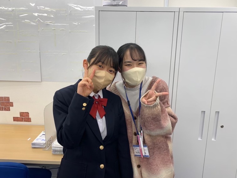 第一志望合格!!先生と面談や授業でたくさん話せて悩みも解決できました!