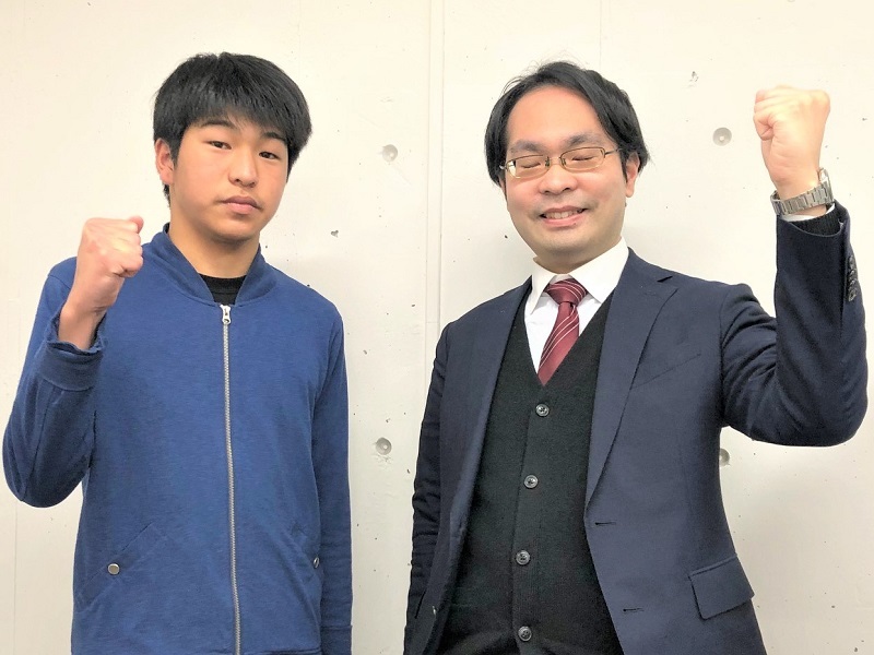 京華高校進学コース 合格! わかりやすく教えてくれて、たくさん褒めてくれたことが、結果に結びつきました。