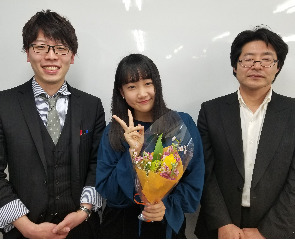 先生が一緒にがんばってくれた!