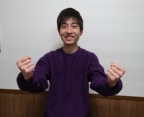 東岡山工業高校合格!夢実現のために高校でも頑張ります。