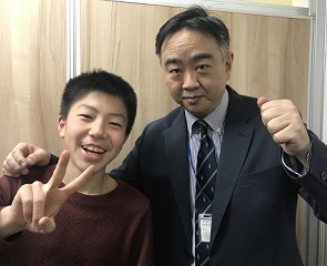 中3からの入塾でしたが先生方が熱心に、いつも夜遅くまで指導してくださったおかげで第1志望校に合格!