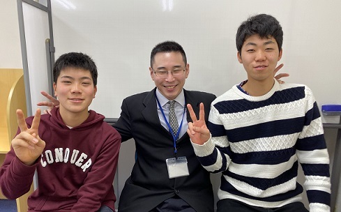 先生の面白い話で楽しく授業ができた