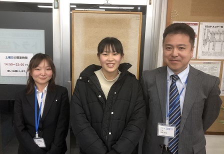 先生方のサポートで頑張ることができました。(浜松東高校 普通科)