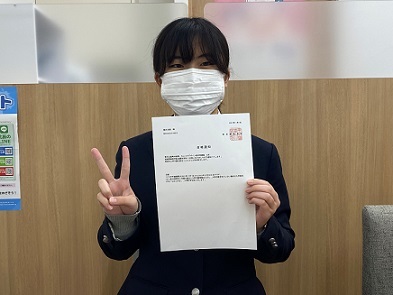 担任の先生のおかげで第一志望合格!!ありがとうございます