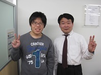 先生の応援のおかげで、諦めることなく勉強できました。ありがとうございました。