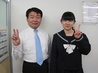 悔いが残らないように最後まであきらめないで頑張りました。合格できて良かったです。